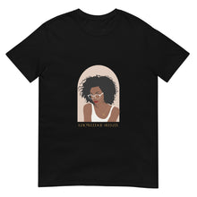 Load image into Gallery viewer, Black t-shirt that has a woman on it and says "Knowledge Seeker"