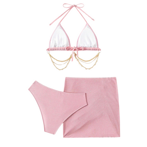 Pink Manta Ray 3 Piece Swimwear