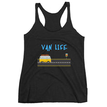 Load image into Gallery viewer, black tank top that says van life