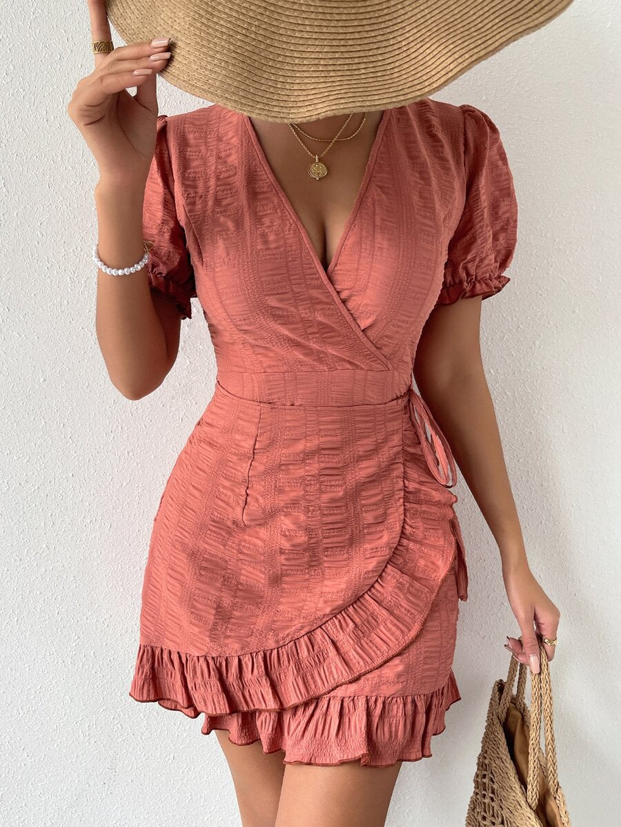 Dusty rose 2024 dress short