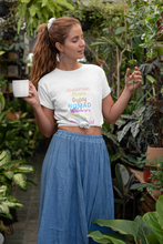 Load image into Gallery viewer, Woman wearing white t-shirt that says &quot;Bohemian, Hippie, Gypsy, Nomad, Wanderer, Free Spirit, Wild, Moon Child, etc.&quot;