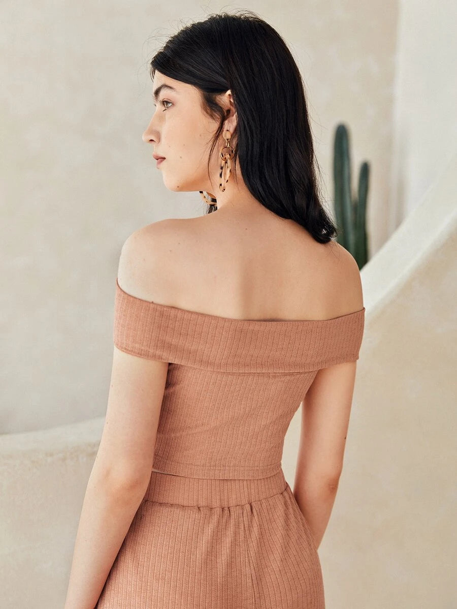 トップス andwang AND off shoulder bijou tops AND off shoulder bijou tops