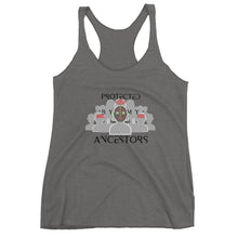 Load image into Gallery viewer, Heather Grey tank top that says Protected By My Ancestors