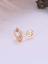 Load image into Gallery viewer, Gold spiral ear cuff