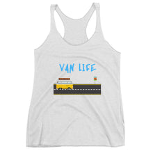 Load image into Gallery viewer, White tank top that says van life